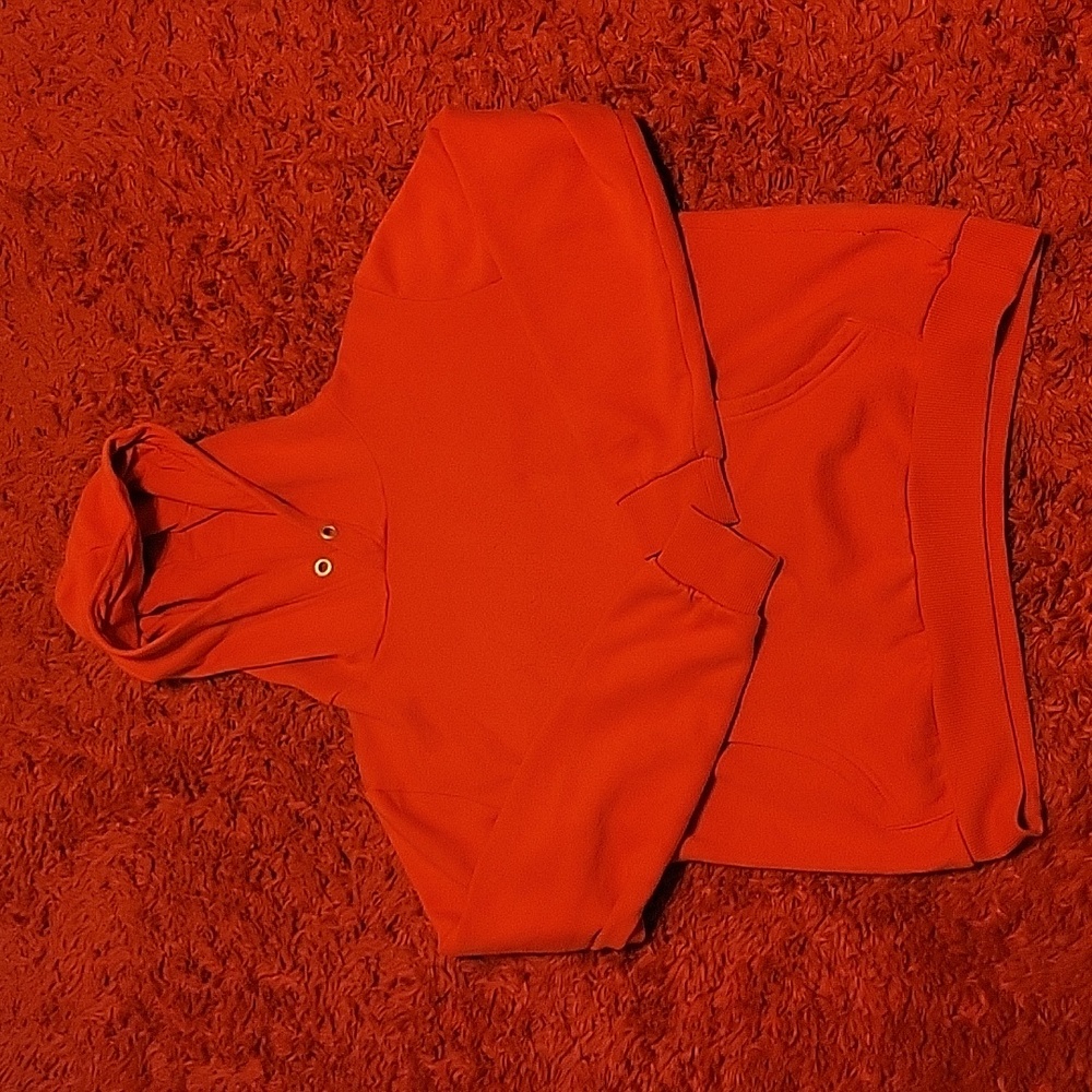 All red Doublju hoodie women's size large